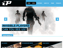 Tablet Screenshot of invisible-players.com